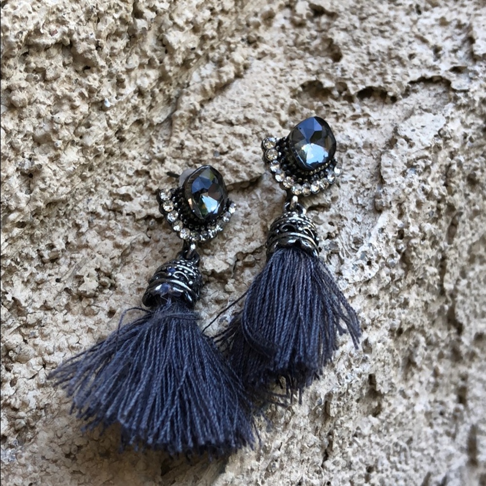 Grey earrings